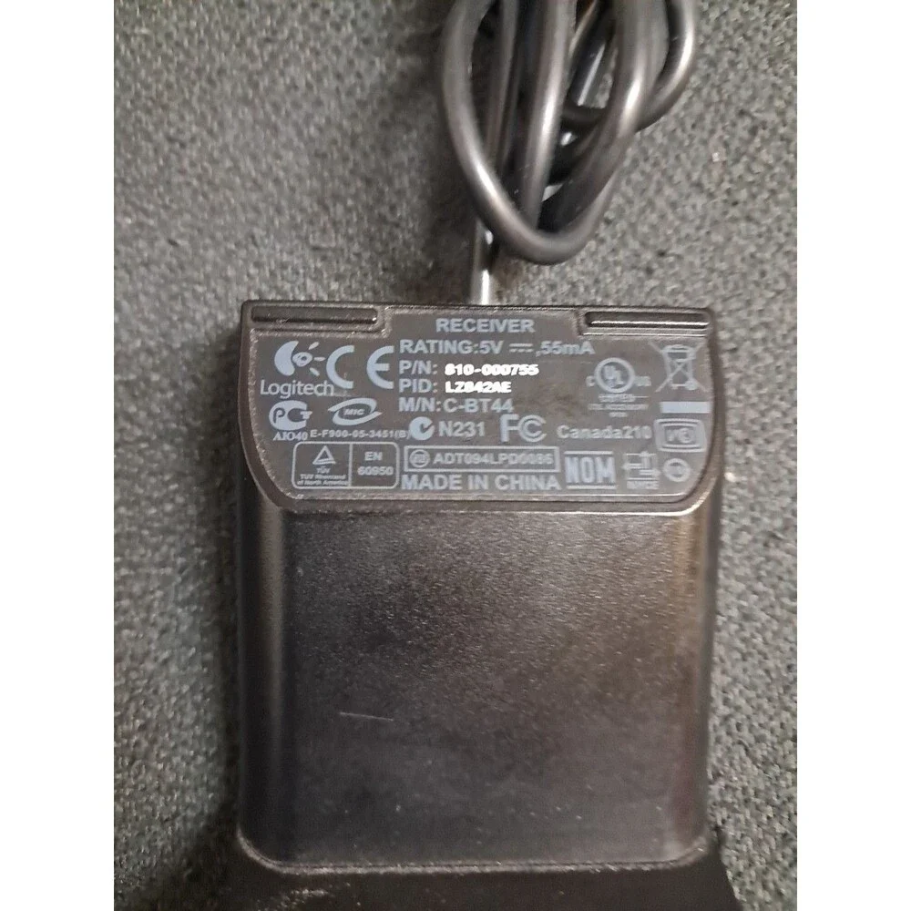 Logitech Wireless USB Computer Keyboard & Mouse Receiver - C-BT44 810-000755
